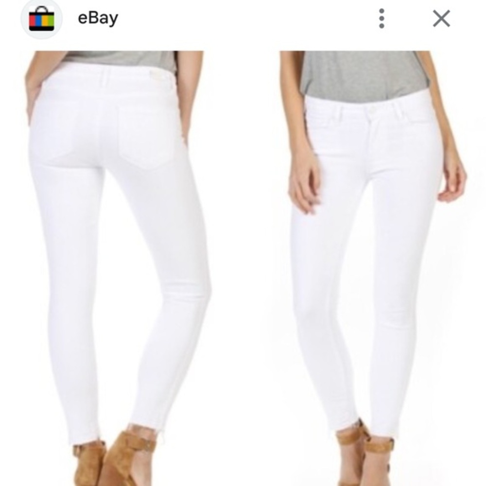 PAIGE Women's Crisp White Skinny Jeans - 008